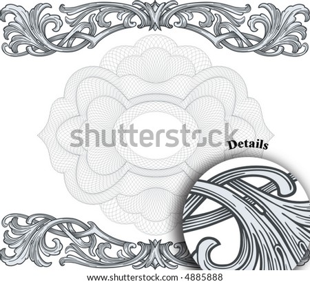 Rosette and cartouches