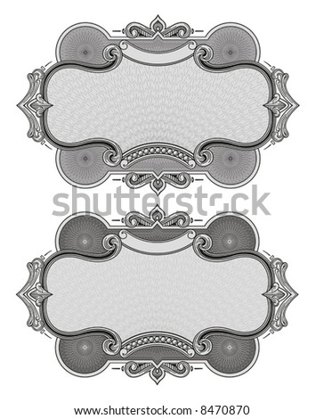 Secure design rosettes vector