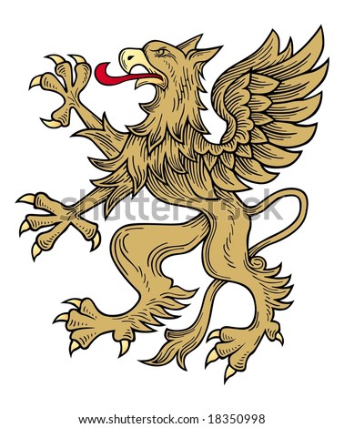 Gold Griffin Vector - 18350998 : Shutterstock