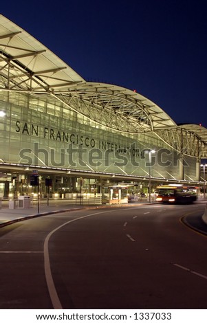 First travelers of the day arrive at SFO in the early morning hours.