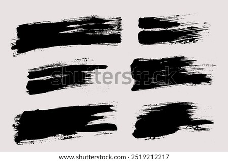 Brush strokes vector. Painted rectangles collection. Grunge long text boxes or textured backgrounds set.

The images are created without the use of any artificial intelligence software at any stage