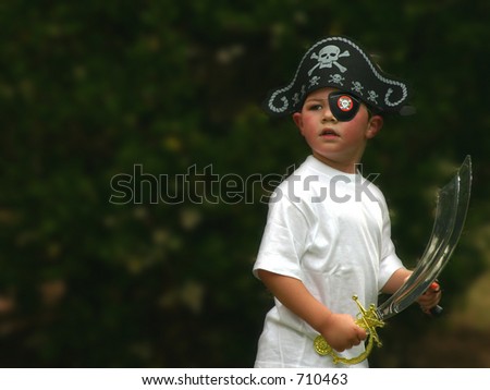 Pirate boy at party