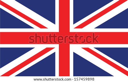 vector image of british flag