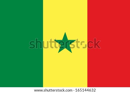 vector background of senegal flag