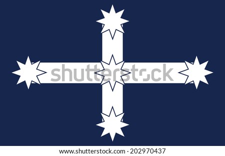 vector background of eureka flag