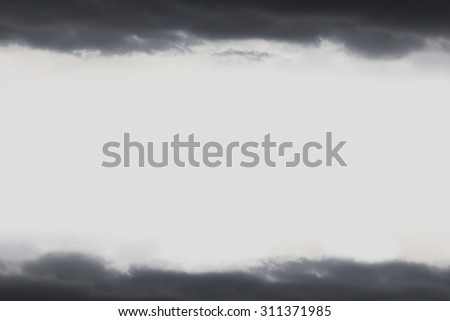 background of black cloud before the storm with blank copy space
