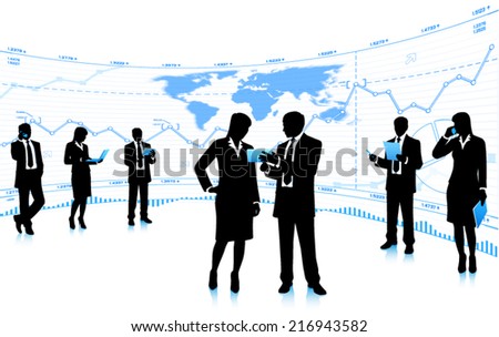 Business teamwork. (EPS10 vector)