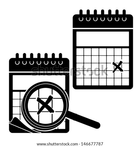 calendar design over white background vector illustration