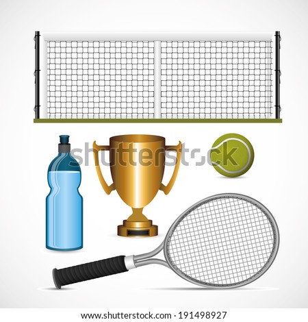 Tennis design over white background, vector illustration