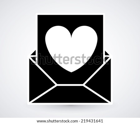 Email design over white background, vector illustration