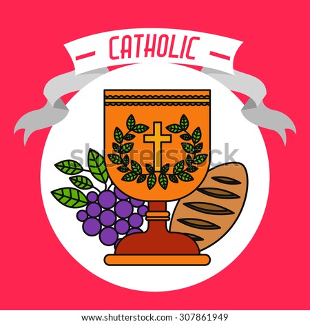 Catholic digital design, vector illustration eps 10