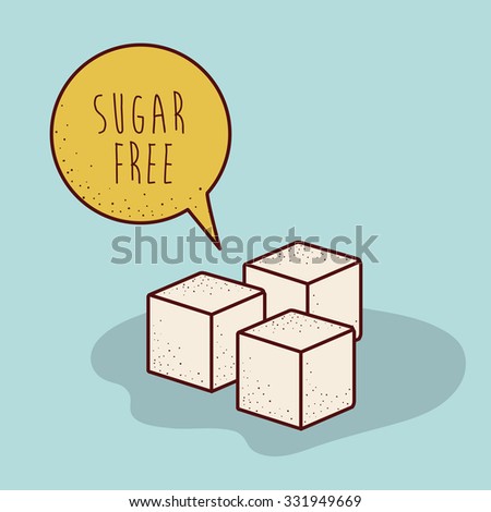 sugar free product design, vector illustration eps10 graphic 