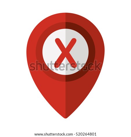 map pointer with shape x