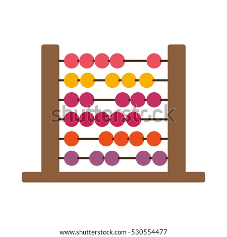 colorful wood abacus with base and spheres