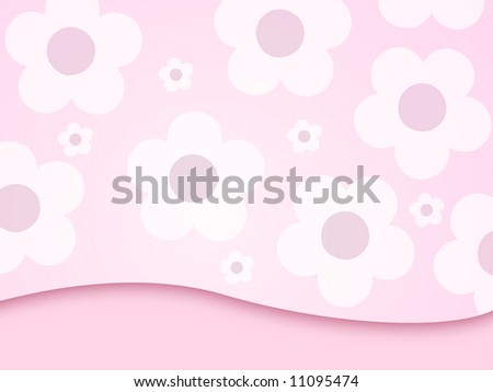 illustration of a flower background in pink color