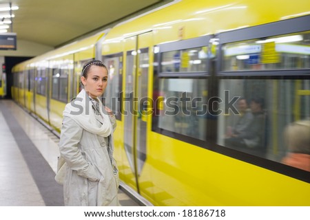 The woman missed the train