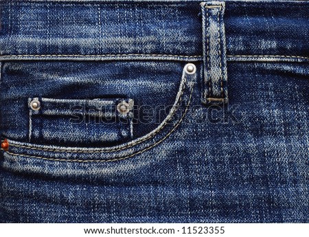 Denim Jeans Pocket Stock Photo 11523355 : Shutterstock