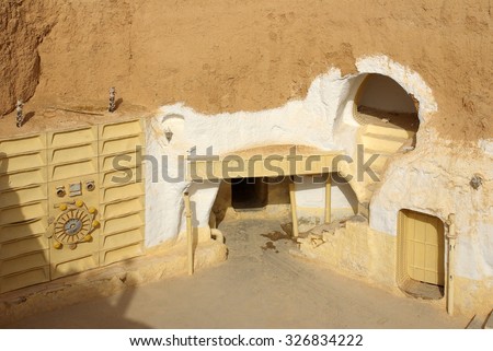TUNISIA, AFRICA - August 03, 2012: Scenery for the film 