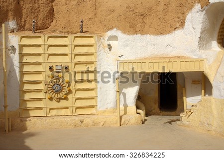 TUNISIA, AFRICA - August 03, 2012: Scenery for the film 