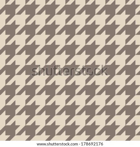 Houndstooth seamless brown pattern. Traditional Scottish plaid fabric for colorful website background or desktop wallpaper in brown, dark and grey color.