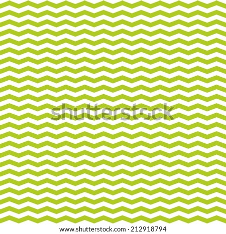 Tile spring pattern with white and green zig zag print background