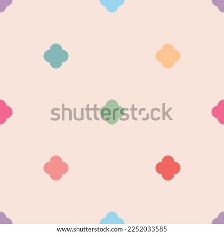 Pastel seamless vector pattern or tile fashion background