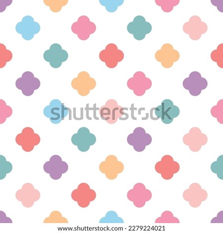 Pastel seamless vector pattern or tile fashion background