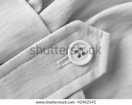 linen clothes fragment with button