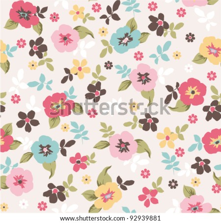 spring floral seamless pattern