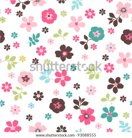 tiny floral seamless pattern