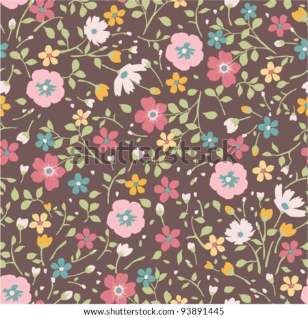 seamless tiny  floral seamless pattern