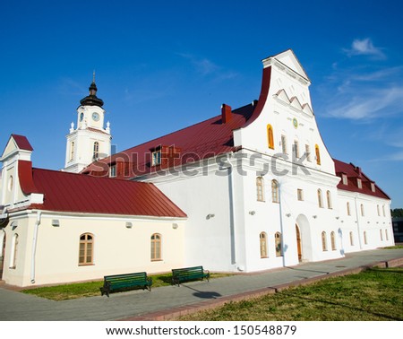 Restored building of monastery in Belarus