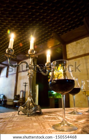 Wine Tasting dinner in the candle light