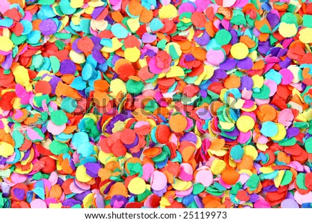 Colorful confetti background