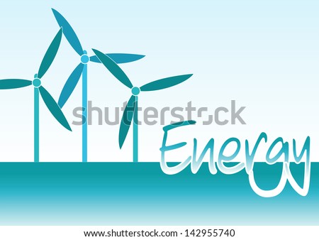 Windmills as a symbol for power and energy