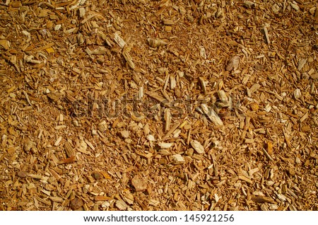 Texture of bark mulch