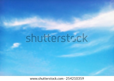abstract blur blue sky background, out of focus