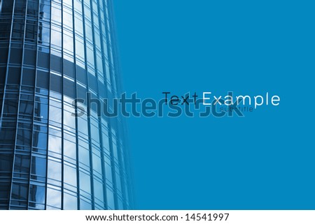 Modern skyscraper with room for text. [See gallery for 7 matching images]