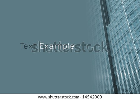 A modern skyscraper with space for text. [See gallery for 7 matching images]