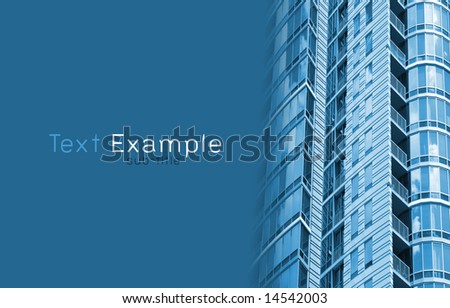 A modern skyscraper with space for text. [See gallery for 7 matching images]