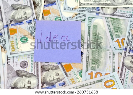 money dollars currency cash banknotes abundance of wealth cache