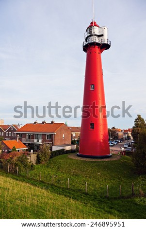 Hoek van Holland Lighthouse. Hoek van Holland, South Holland, Netherlands.