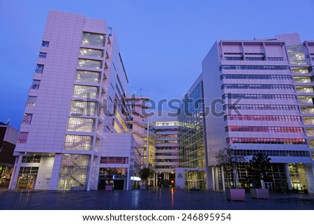 Hague modern City Hall. The Hague, South Holland, Netherlands.