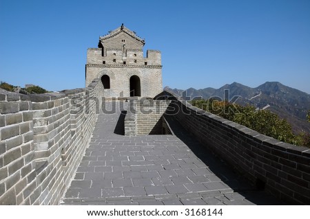big chinese wall at badalin near beijing