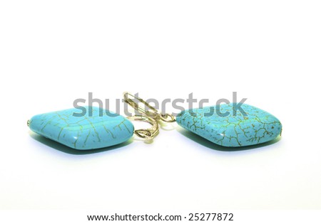 Jeweller ornament of handmade on a white background