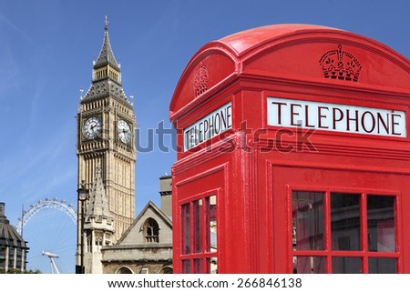 London, telephone box, big ben