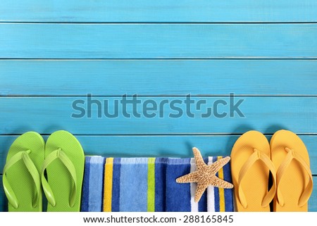 Summer border,beach background, couple sunbathing, copy space