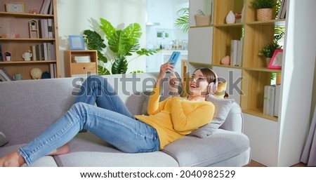 Similar – Image, Stock Photo young woman laying in bed