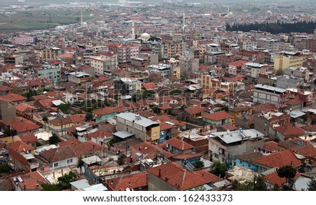 Ancient city of Alasehir in Manisa, Turkey. Ala?ehir in antiquity and the Middle Ages known as Philadelphia. Stok fotoğraf © 
