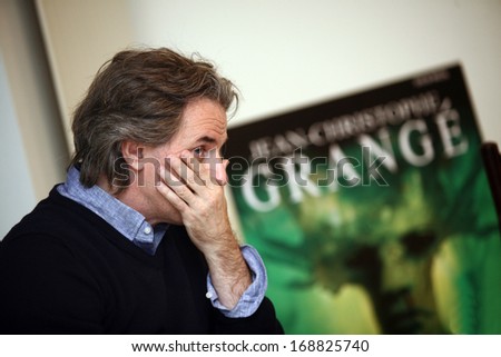 ISTANBUL, TURKEY - NOVEMBER 5: Famous French author, mystery writer, journalist, and screenwriter Jean-Christophe Grange on November 5, 2010 in Istanbul, Turkey.